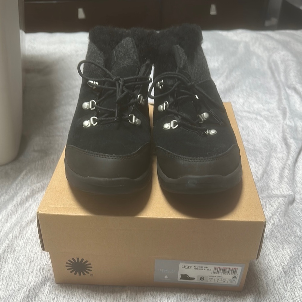 UGG Black and Gray Winter Boots